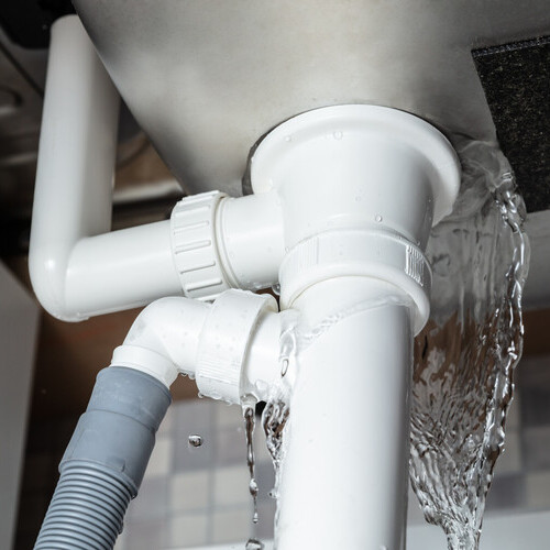 a burst water pipe