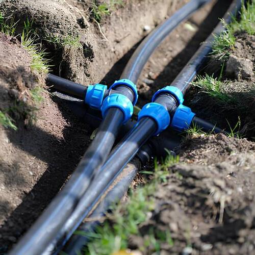 main water line in the ground